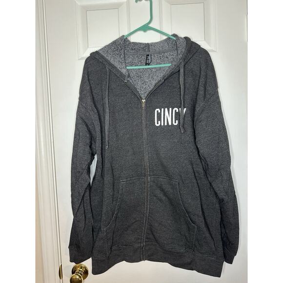Cincy Sweatshirt Size XL Zip Hoodie - Picture 1 of 3